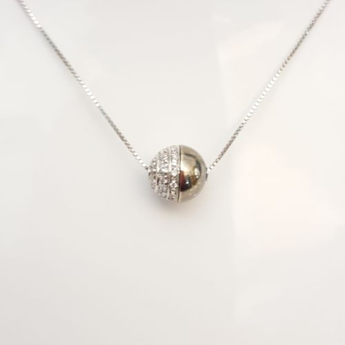 Collana Yukiko KLID606 in Oro Biancoe Diamanti