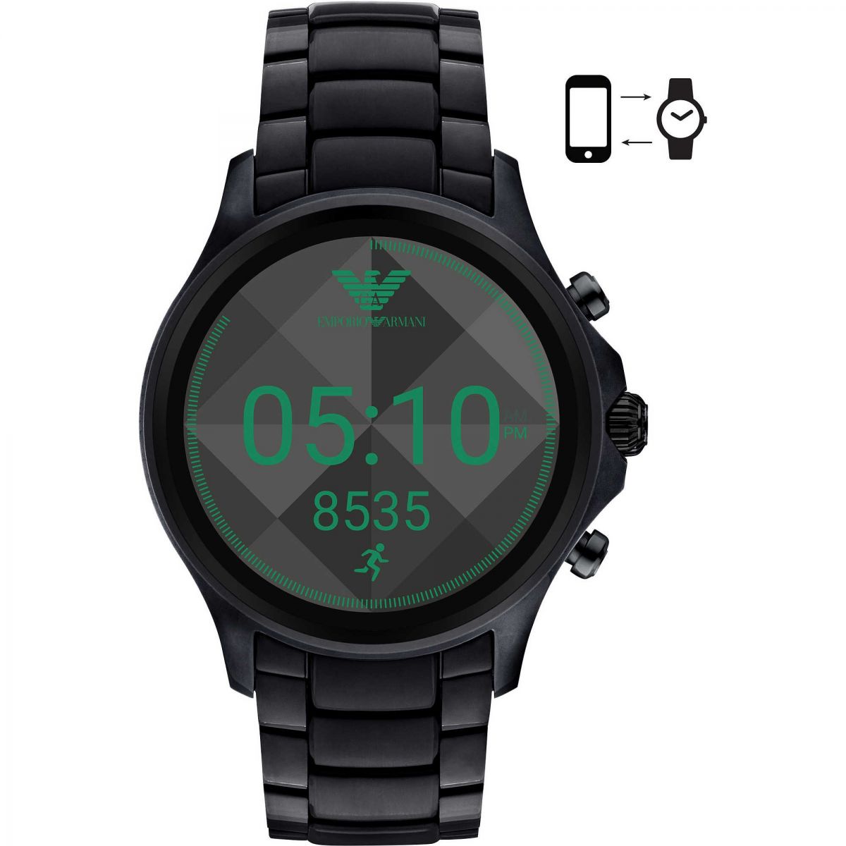 Orologio Smartwatch Emporio Armani Connected ART5002 in Acciaio Nero
